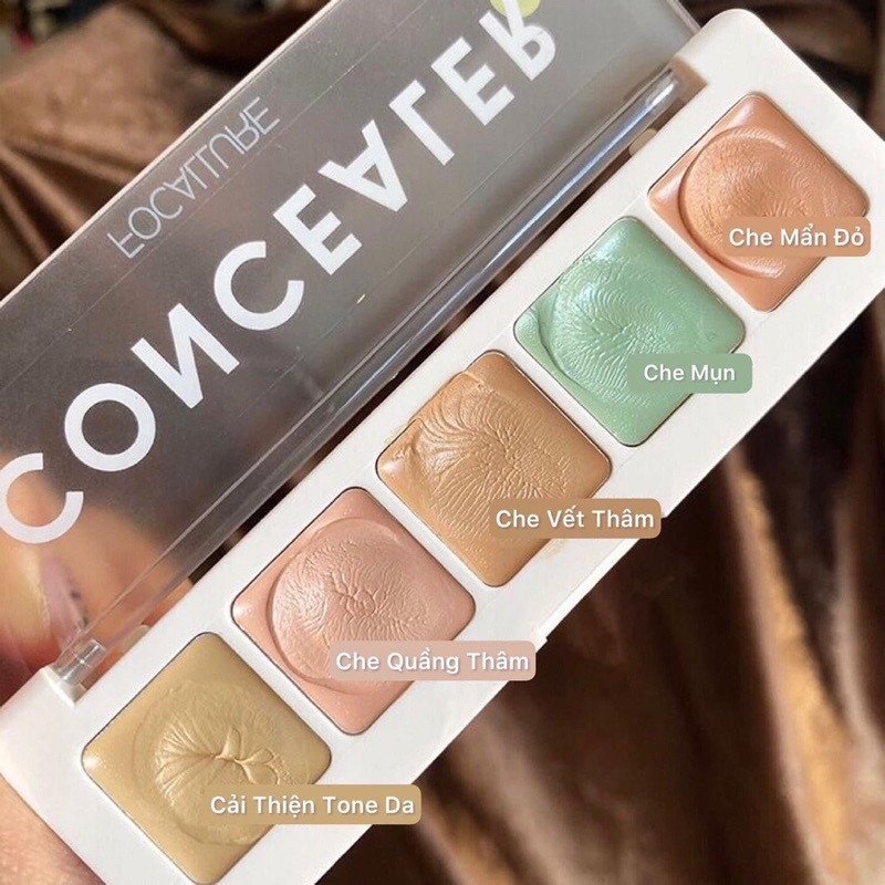 [FOCALLURE] Bảng Triệt Sắc Che Khuyết Điểm Focallure 5 Ô Concealer Đa Năng (FA172)
