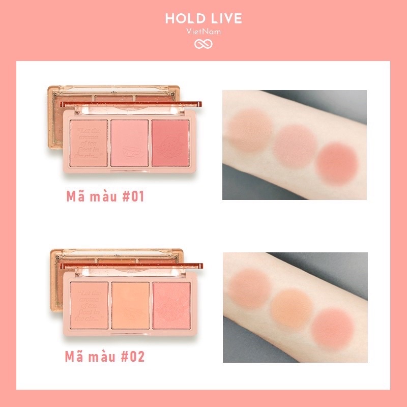 [FREE SHIP] Phấn Má Hồng HOLD LIVE 3 Ô