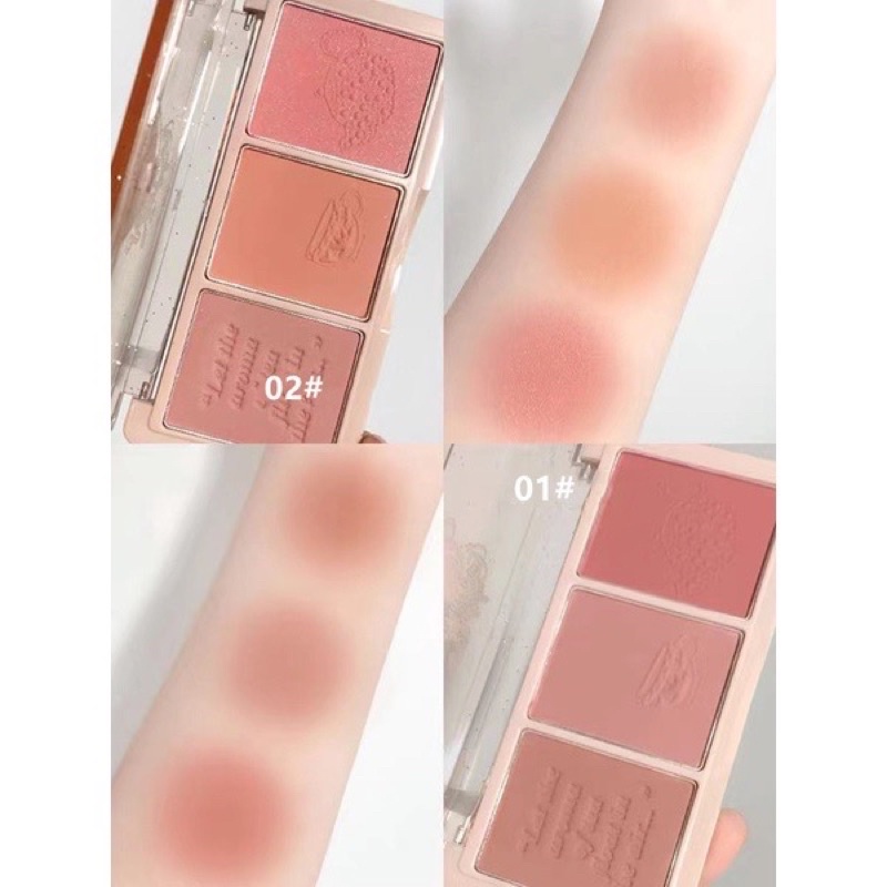 [FREE SHIP] Phấn Má Hồng HOLD LIVE 3 Ô