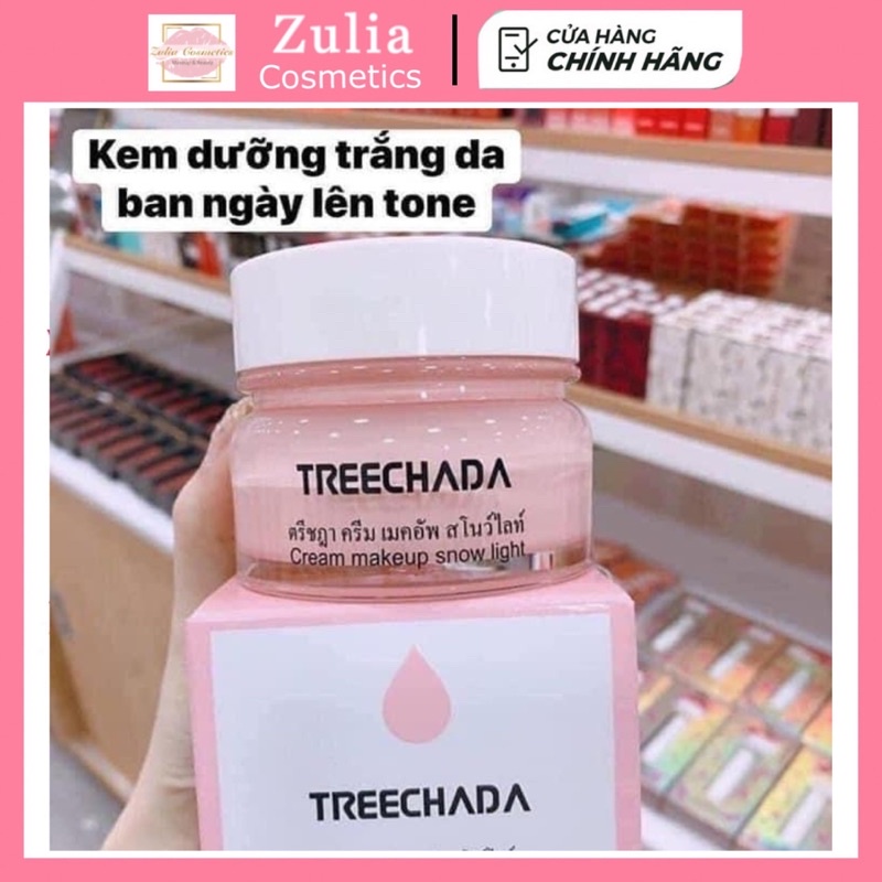 [HÀNG THÁI] KEM MAKEUP NÂNG TONE DƯỠNG DA + CHỐNG NẮNG TREECHADA
