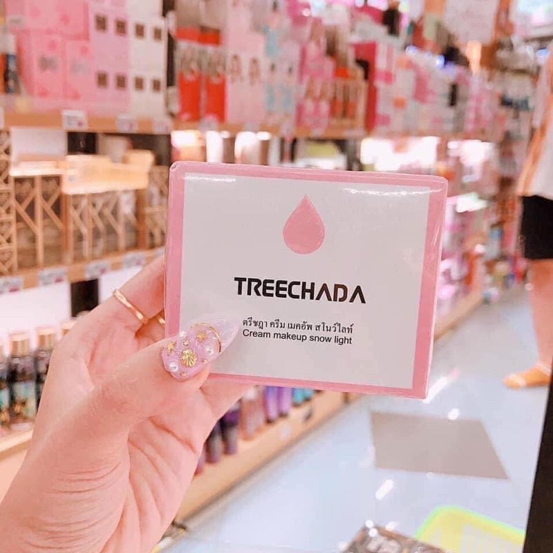 [HÀNG THÁI] KEM MAKEUP NÂNG TONE DƯỠNG DA + CHỐNG NẮNG TREECHADA