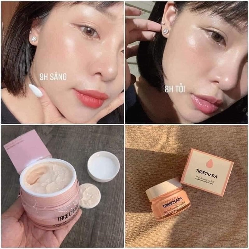 [HÀNG THÁI] KEM MAKEUP NÂNG TONE DƯỠNG DA + CHỐNG NẮNG TREECHADA