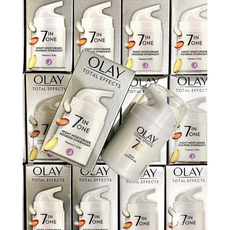 [Bill UK] Kem dưỡng Olay total effect 7in1 chống lão hóa làm trắng ban đêm