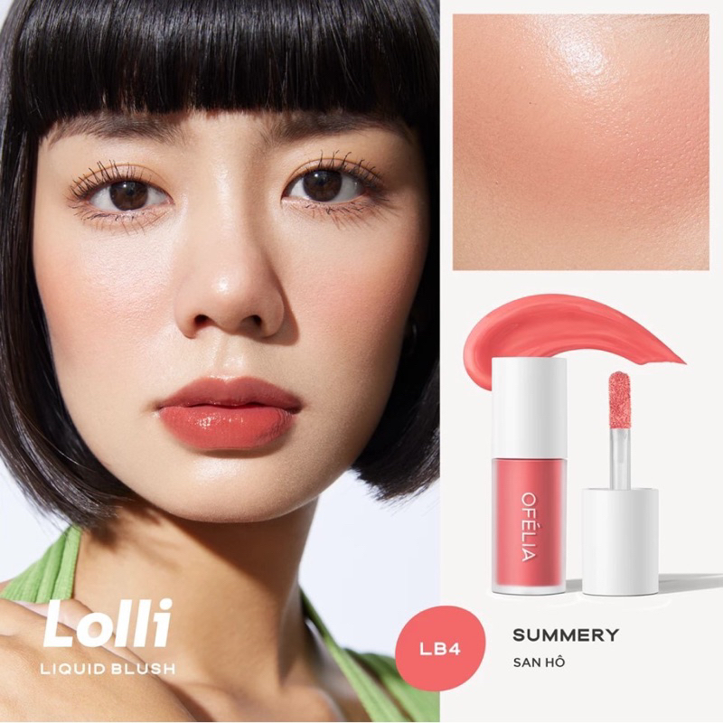 KEM MÁ HỒNG OFÉLIA LOLLI LIQUID BLUSH màu xinh Zulia Cosmetics