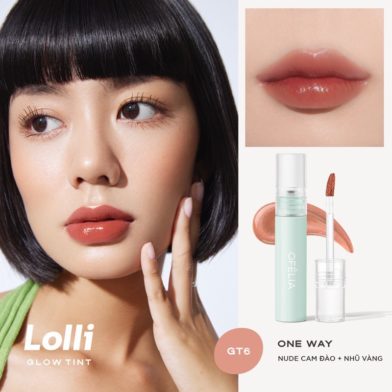 [OFÉLIA] Son Tint Bóng Lâu Trôi Cho Đôi Môi Căng Mọng Ofélia Lolli Glow Tint 3.9g Zulia Cosmetics