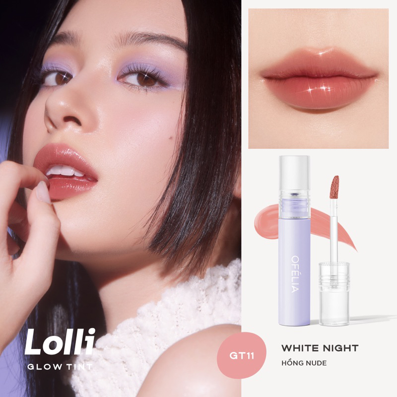 [OFÉLIA] Son Tint Bóng Lâu Trôi Cho Đôi Môi Căng Mọng Ofélia Lolli Glow Tint 3.9g Zulia Cosmetics