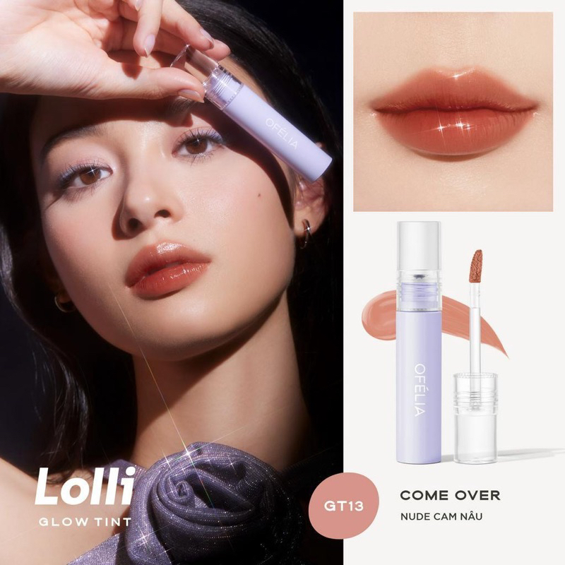 [OFÉLIA] Son Tint Bóng Lâu Trôi Cho Đôi Môi Căng Mọng Ofélia Lolli Glow Tint 3.9g Zulia Cosmetics
