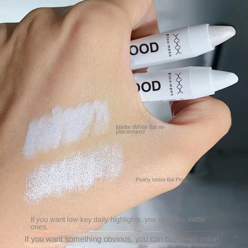 Bút kẻ mắt trắng, bút nhũ mắt Mugelen phấn bắt sáng trang điểm makeup highlight không trôi