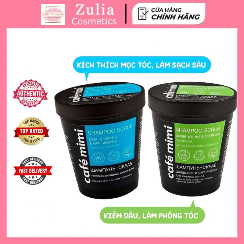 Dầu gội - Tẩy da chết da đầu Cafe Mimi Shampoo Scrub - Café Mimi