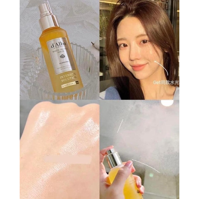 Xịt khoáng serum D'ALBA Căng Bóng Da dưỡng ẩm 100ml