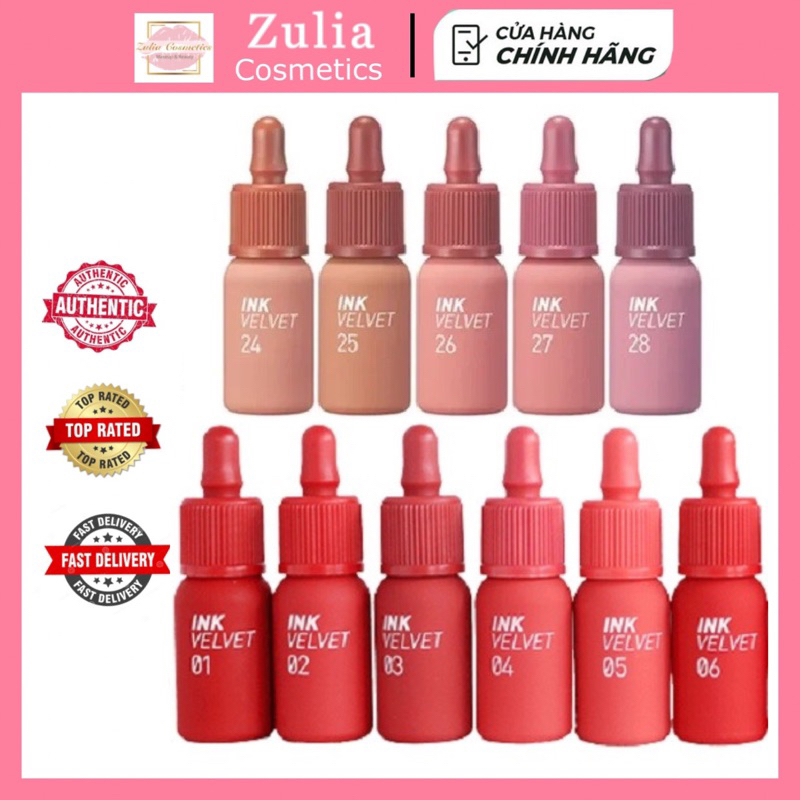 Son Kem INK VELVET PERIPERA 2023 mềm môi bền màu