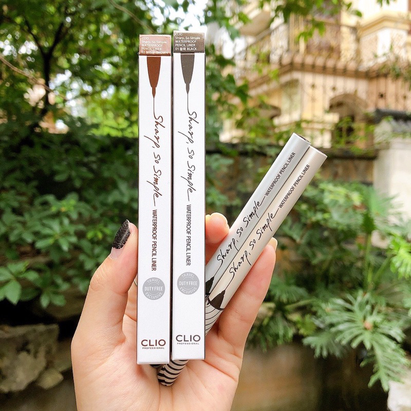 Chì Kẻ Mắt Clio Chống Nước Sharp So Simple Waterproof Pencil Liner (0.65ml)
