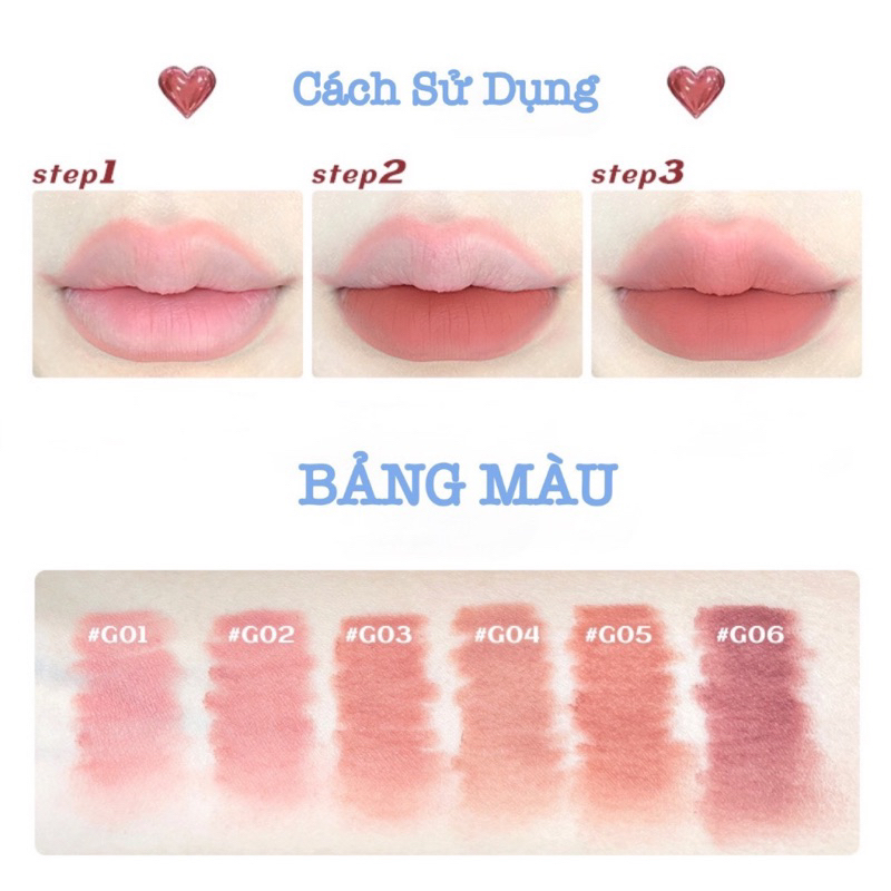 Chì Kẻ Viền Môi GOGO TALES hack dáng môi 3D tự nhiên