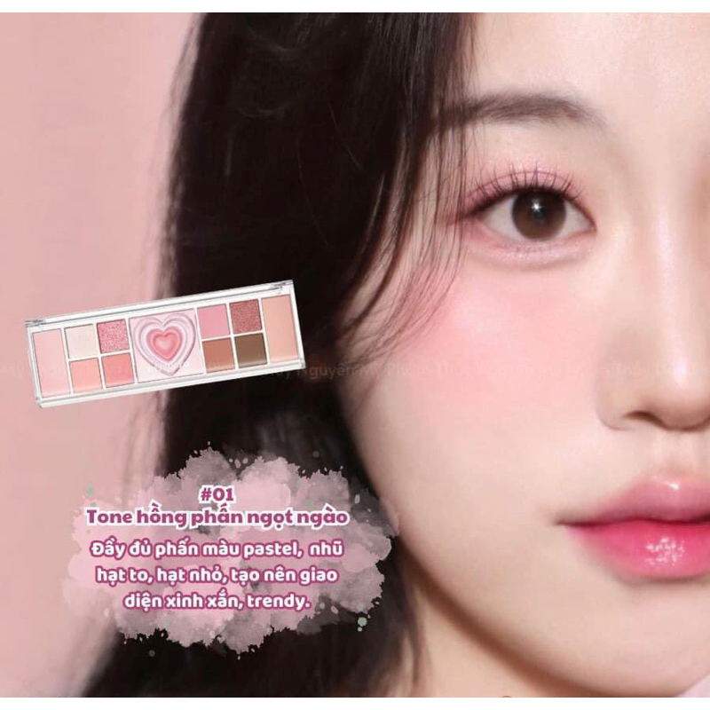 Bảng Phấn Mắt,Má Hồng,Bắt Sáng Peripera 11 ô Peritage All Take Mood Like Pallette