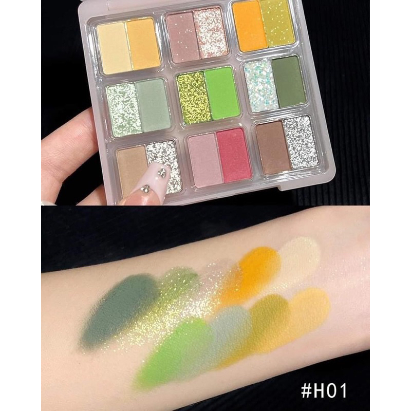 [TẶNG CỌ MẮT] Bảng mắt 18 ô Hold Live Sweet Garden Bunny (HL692)