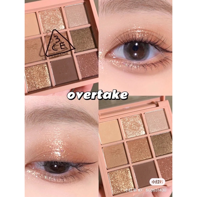 Bảng Phấn Mắt 3CE Multi Eye Color 9 Ô Nhũ Lấp Lánh Chính Hãng