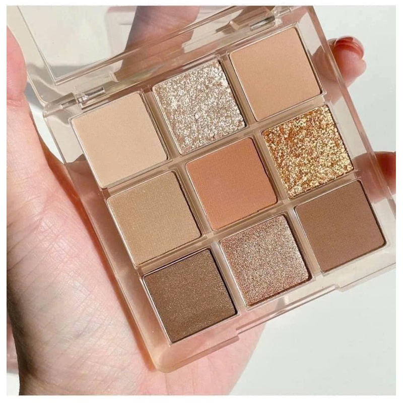 Bảng Phấn Mắt 3CE Multi Eye Color 9 Ô Nhũ Lấp Lánh Chính Hãng