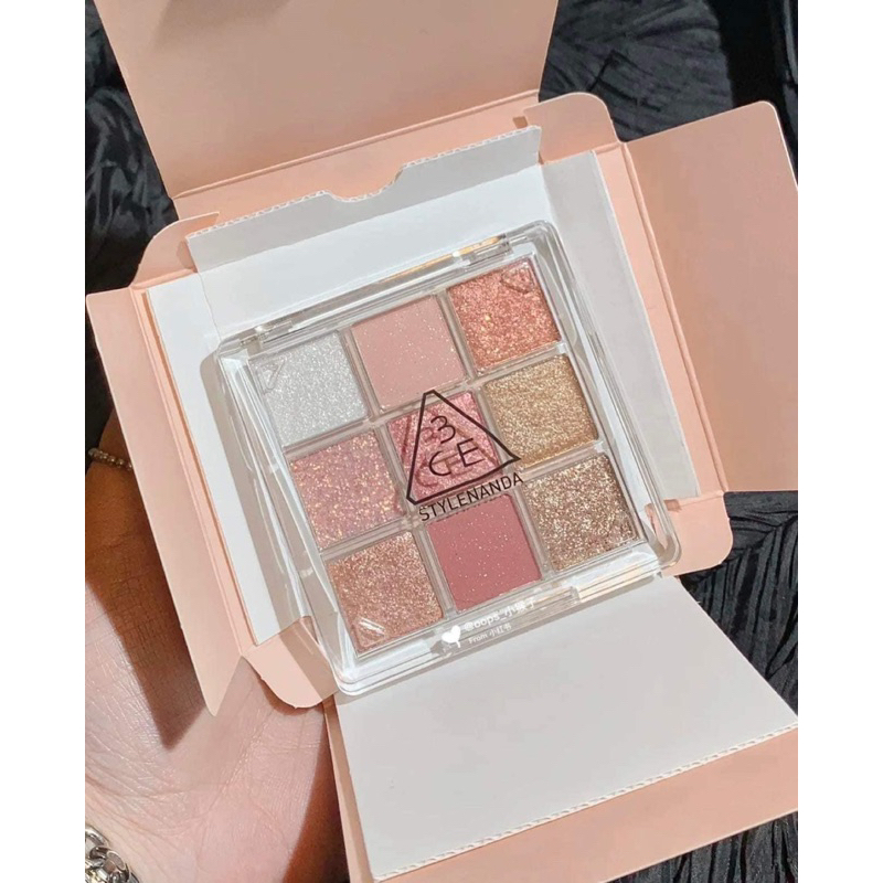 Bảng Phấn Mắt 3CE Multi Eye Color 9 Ô Nhũ Lấp Lánh Chính Hãng