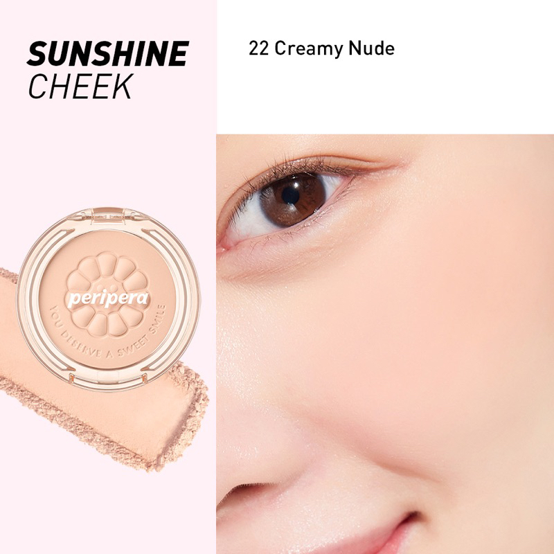PHẤN MÁ HỒNG PERIPERA PURE BLUSHED SUNSHINE CHEEK TRANG ĐIỂM MAKEUP PERIPERA