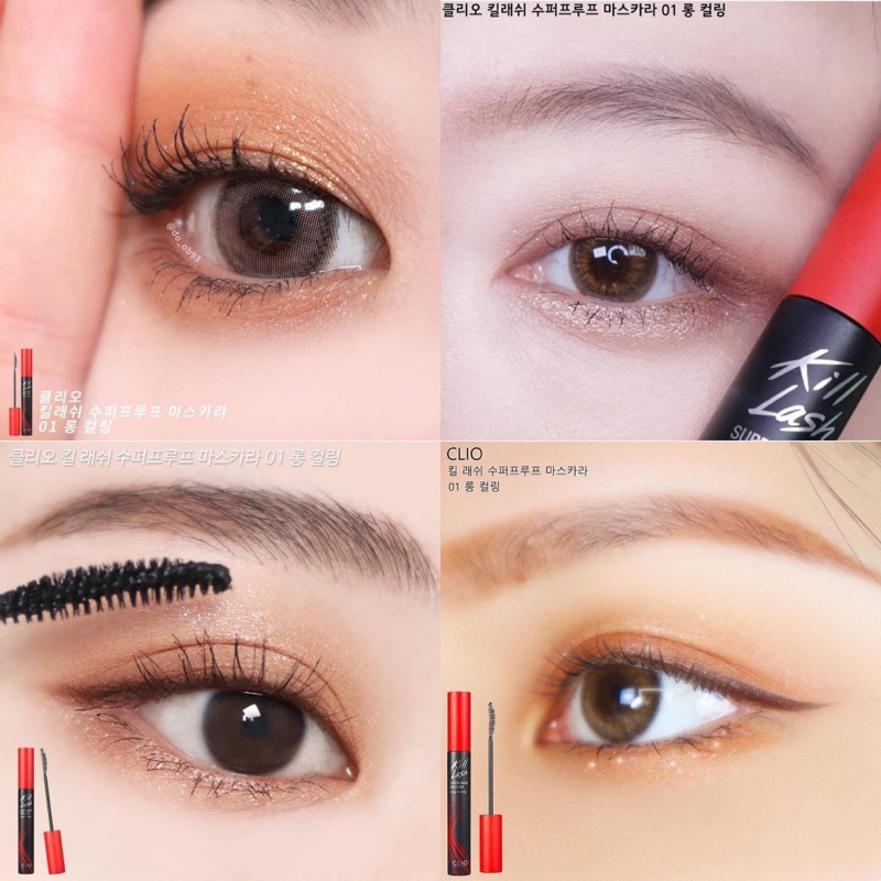 Mascara Clio Chống Nước Chuốt Mi Giữ Cong, Dài Dày Mi Chống Trôi Clio Kill Lash Superproof Mascara 7g