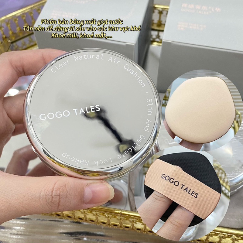Phấn nước Cushion kèm phấn phủ 2 in 1 Gogotales Light And Nude