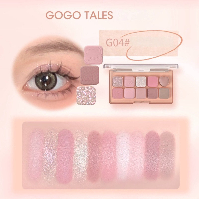 [GOGO TALES] Bảng Mắt 10 ô Gogotales Sweet Misty (GT643)