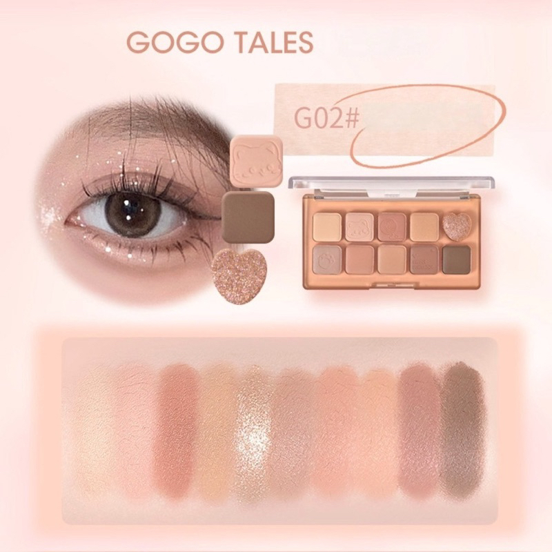 [GOGO TALES] Bảng Mắt 10 ô Gogotales Sweet Misty (GT643)