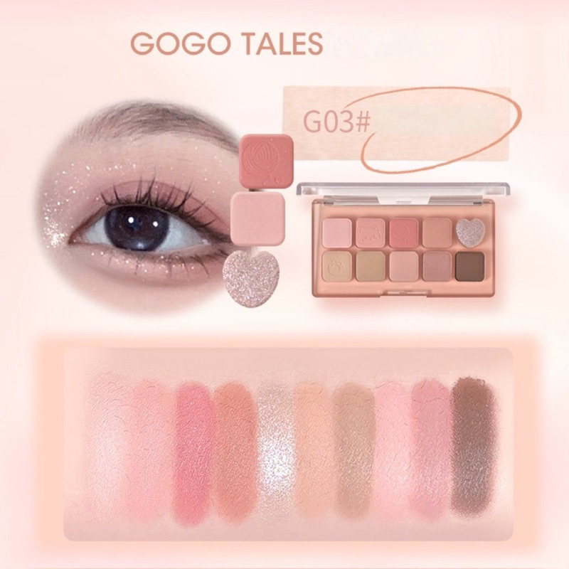 [GOGO TALES] Bảng Mắt 10 ô Gogotales Sweet Misty (GT643)