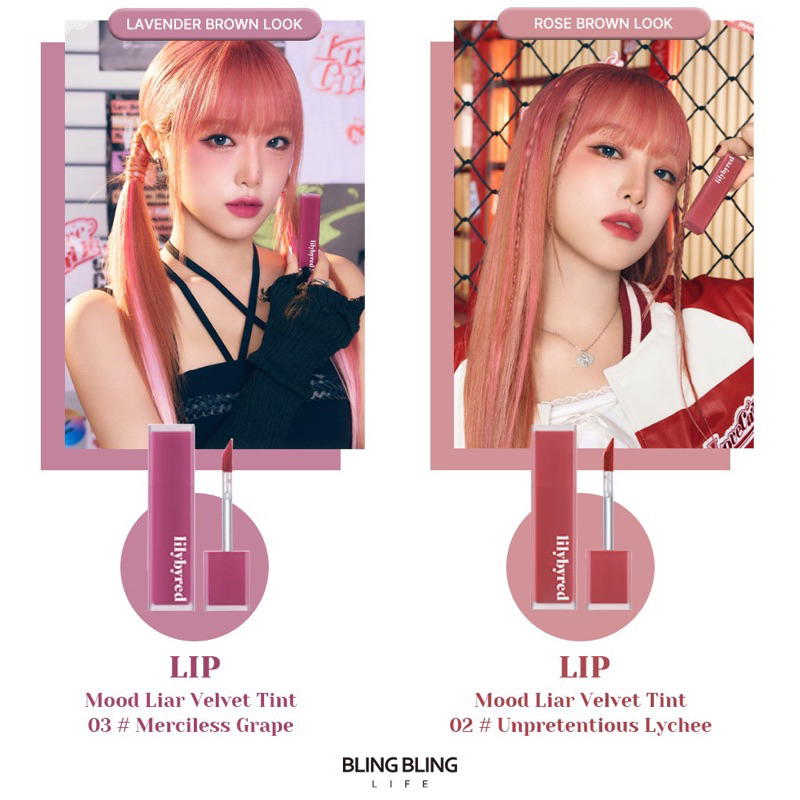 [Date t4/26] Son Kem Nhung Lỳ Lilybyred Mood Liar Velvet Tint 4.2g
