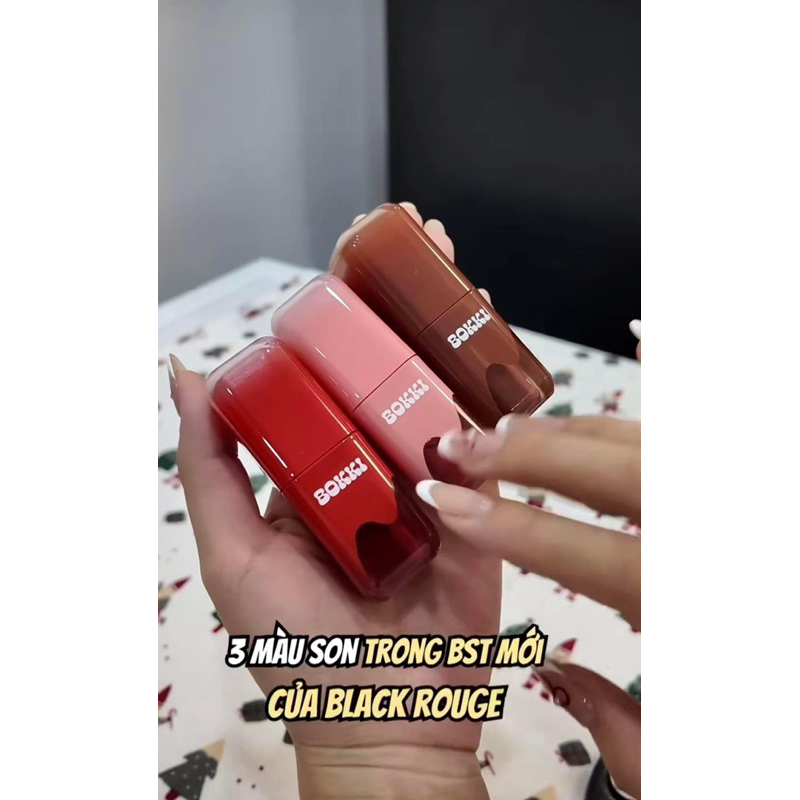 Son Tint Bóng Black Rouge Glow Bokki Tint Căng mọng môi