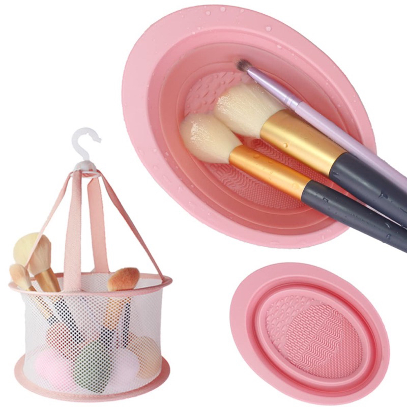 Dụng cụ vệ sinh, nước giặt cọ mút trang điểm Zulia chất liệu silicone cao cấp