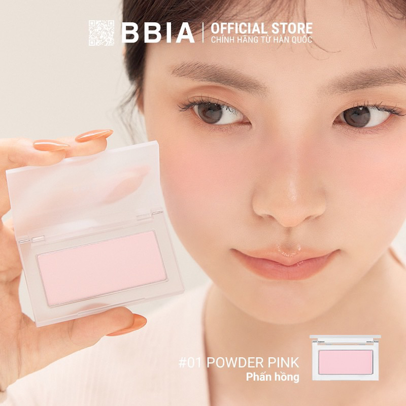 Phấn má hồng dạng phấn Bbia Ready To Wear Powder Cheek (Apricot Edition)