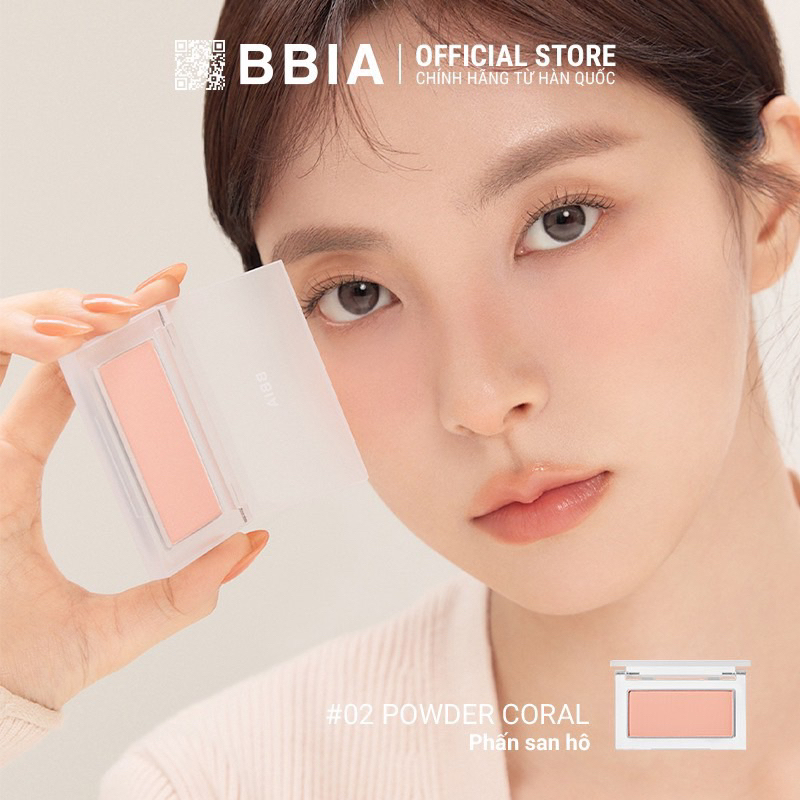 Phấn má hồng dạng phấn Bbia Ready To Wear Powder Cheek (Apricot Edition)