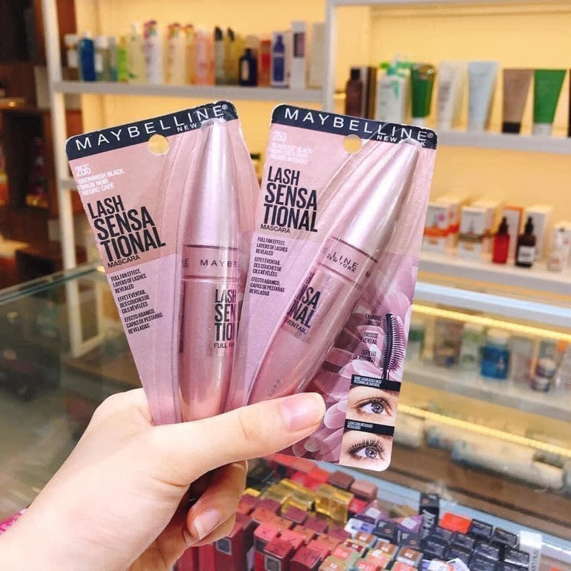 [FRE SHIP] Mascara Chuốt mi Maybelline Hồng Lash Sensa  Mỹ