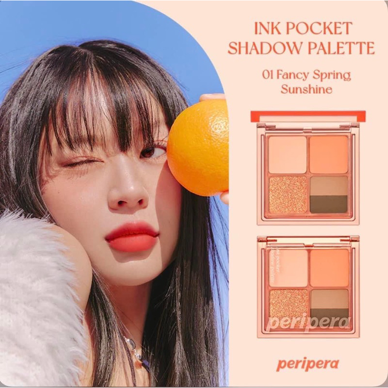 Phấn Mắt 4 Ô Peripera Ink Pocket Shadow Palette bền màu Hàn quốc