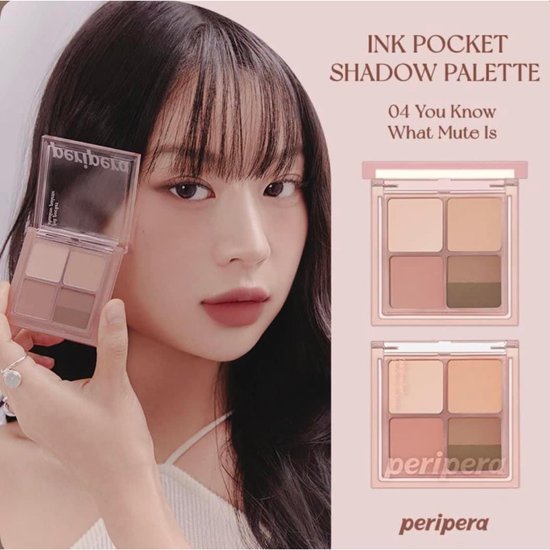 Phấn Mắt 4 Ô Peripera Ink Pocket Shadow Palette bền màu Hàn quốc