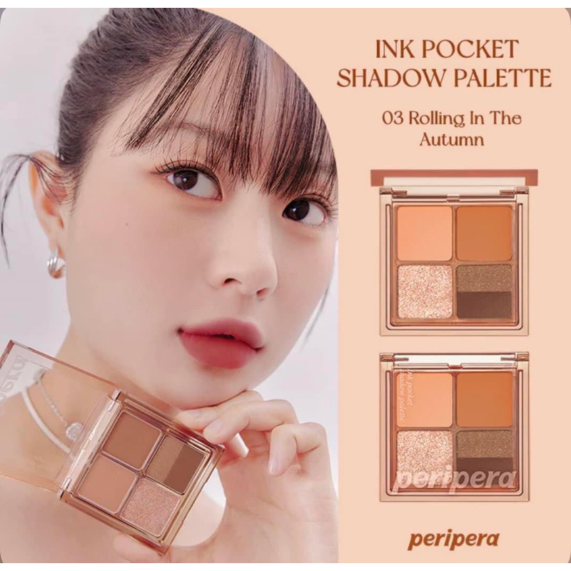Phấn Mắt 4 Ô Peripera Ink Pocket Shadow Palette bền màu Hàn quốc
