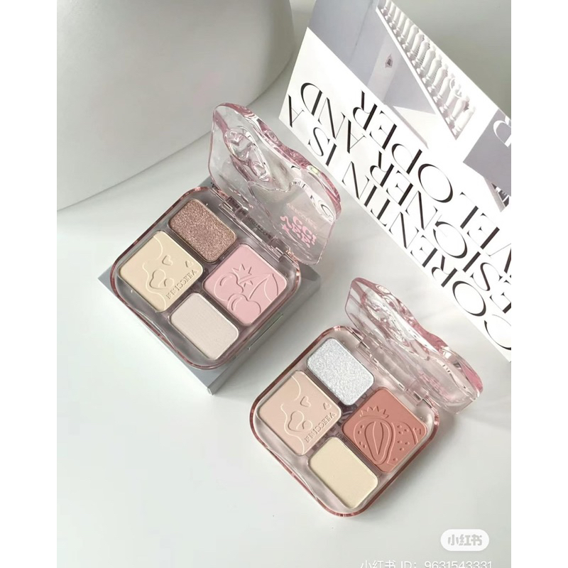 Tạo Khối Highlight VEECCI Phấn Má Hồng bắt sáng 4trong1 Sắc Tông Nude Tự Nhiên 9g