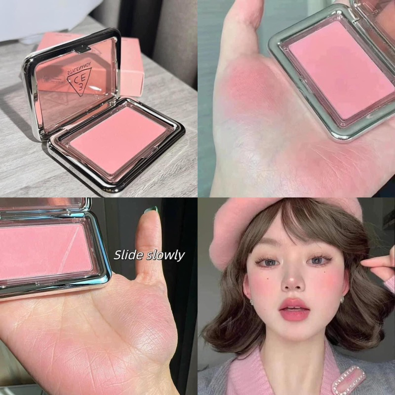 Phấn Má Hồng 3CE New Take Face Blusher [Youth Pink- The Motion- Haze Beige- How Dare- Slide Slowly]