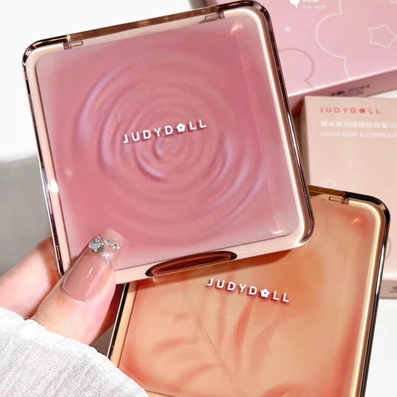 Bảng Phấn Tạo Khối JUDY-DOLL Highlight Bắt Sáng Tự Nhiên Lâu Trôi Chống Nước