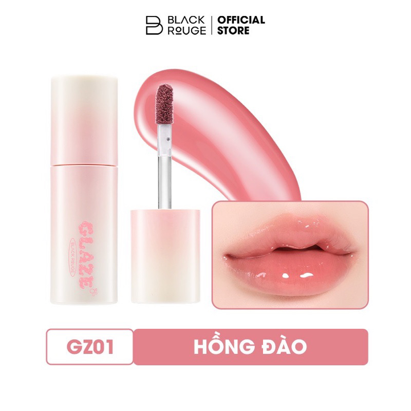 Son Tint Bóng Black Rouge Chewy Lip Glaze 3.28g căng mọng môi dạng gloss siêu bóng