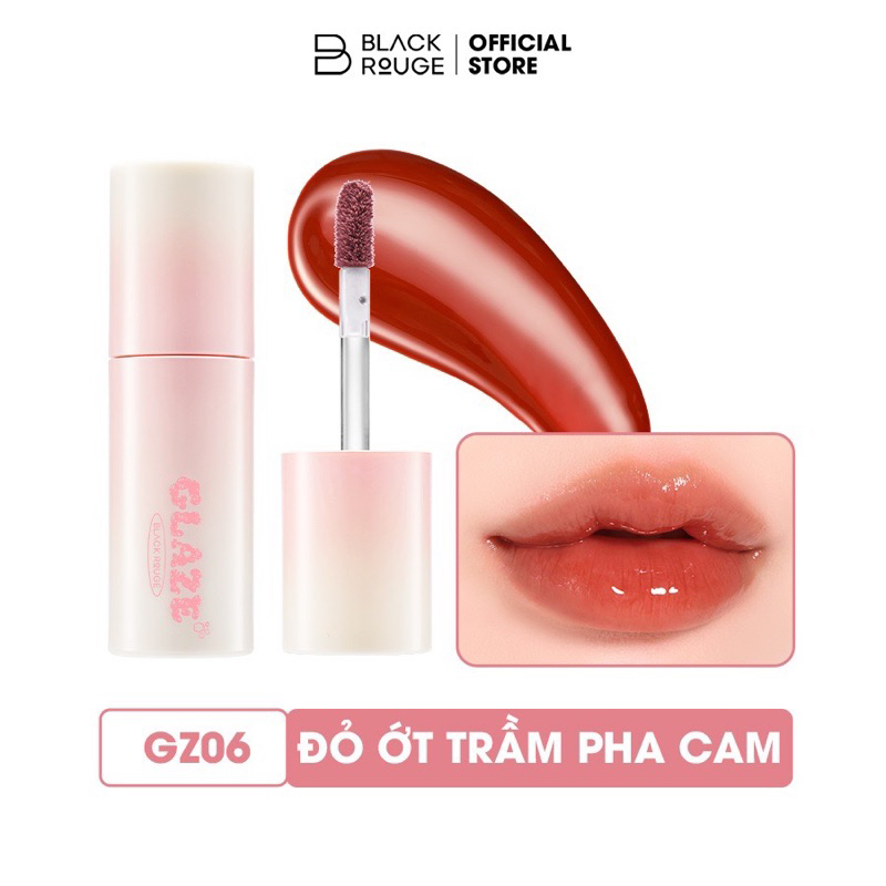 Son Tint Bóng Black Rouge Chewy Lip Glaze 3.28g căng mọng môi dạng gloss siêu bóng