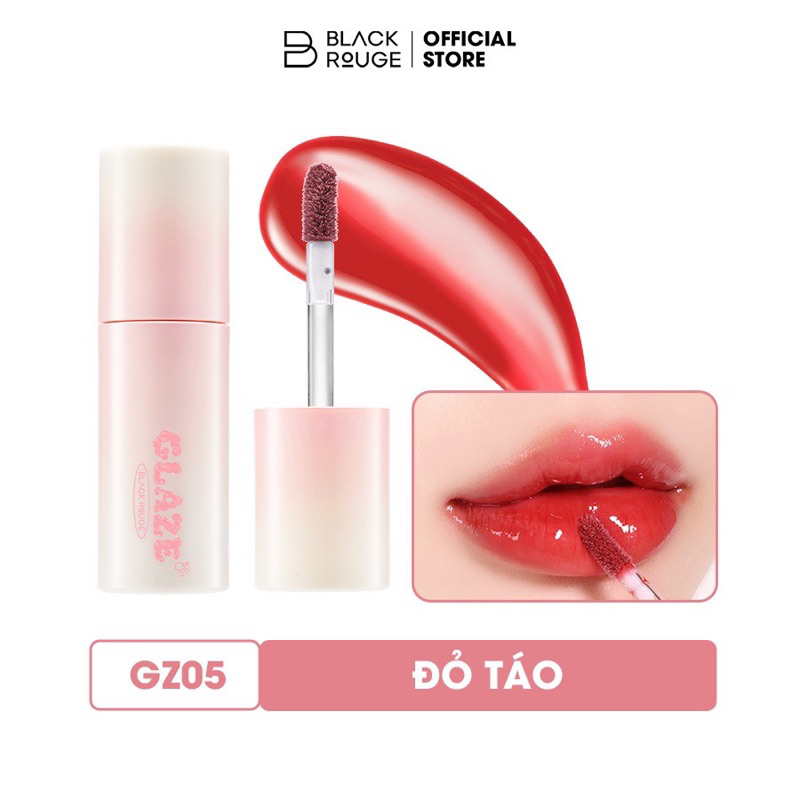 Son Tint Bóng Black Rouge Chewy Lip Glaze 3.28g căng mọng môi dạng gloss siêu bóng