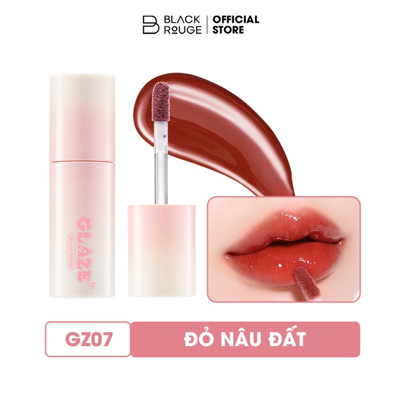 Son Tint Bóng Black Rouge Chewy Lip Glaze 3.28g căng mọng môi dạng gloss siêu bóng