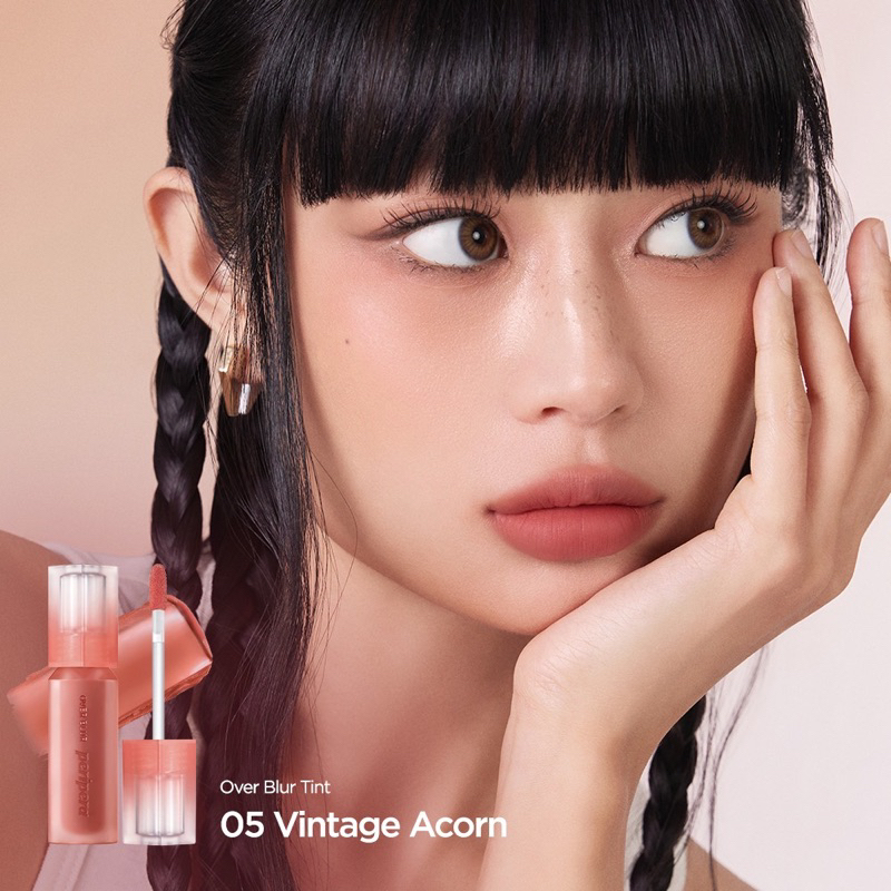 Son Kem Lỳ Peripera Over BLUR TINT kem nhung mịn bền màu  3.5g