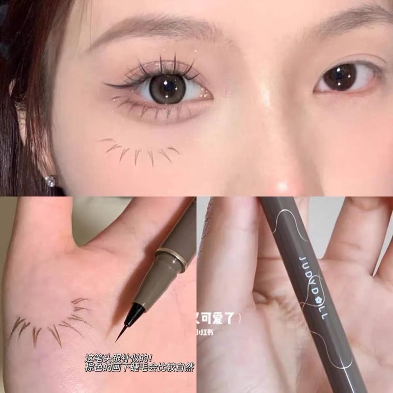 [JUDYDOLL] Bút kẻ mắt Nét Siêu Mảnh JudyDoll 0.014mm, Chống Nước, Chống Lem, Lâu Trôi  Khô nhanh