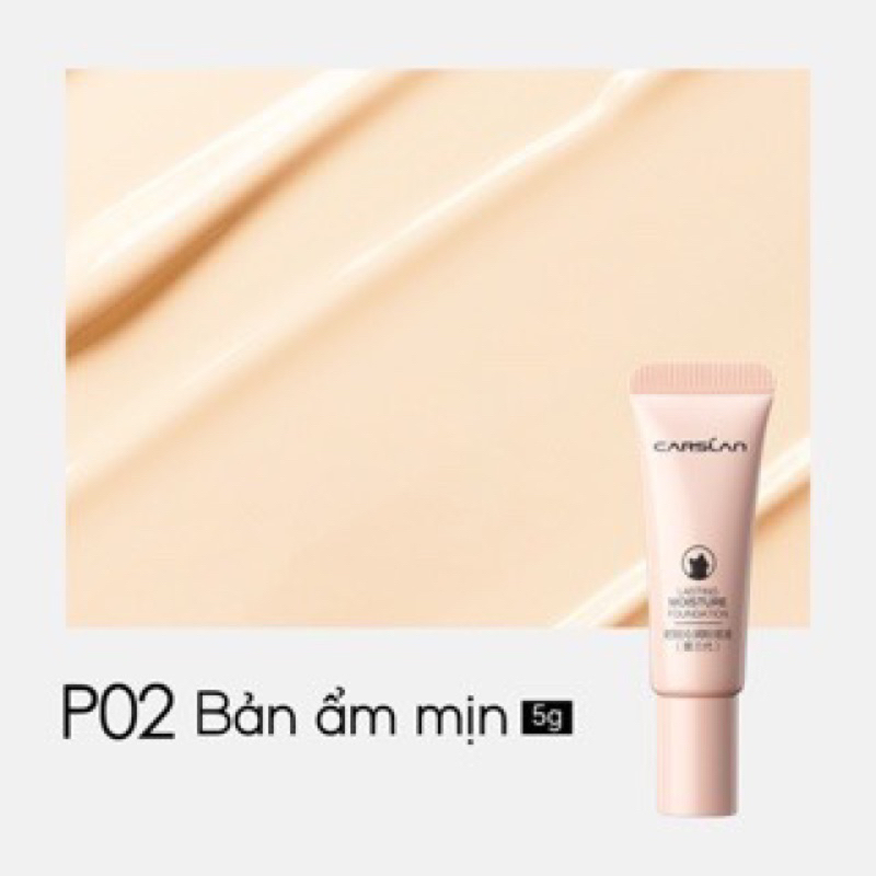 Kem Nền Carslan 5g Mini Dưỡng Ẩm Kiềm Dầu Lâu Trôi Mỏng Nhẹ Zuli