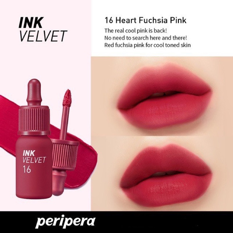 Son Kem INK VELVET PERIPERA 2023 mềm môi bền màu
