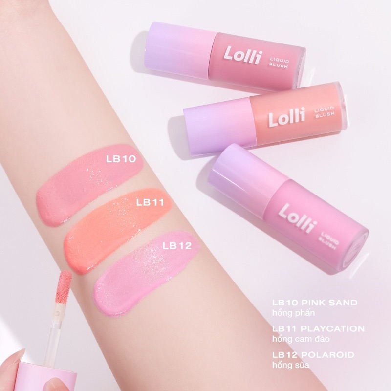 KEM MÁ HỒNG OFÉLIA LOLLI LIQUID BLUSH màu xinh Zulia Cosmetics