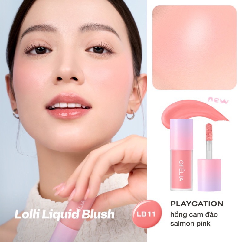 KEM MÁ HỒNG OFÉLIA LOLLI LIQUID BLUSH màu xinh Zulia Cosmetics